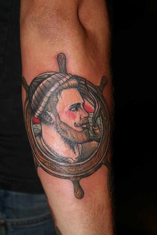 Old school tattoo zeeman matroos