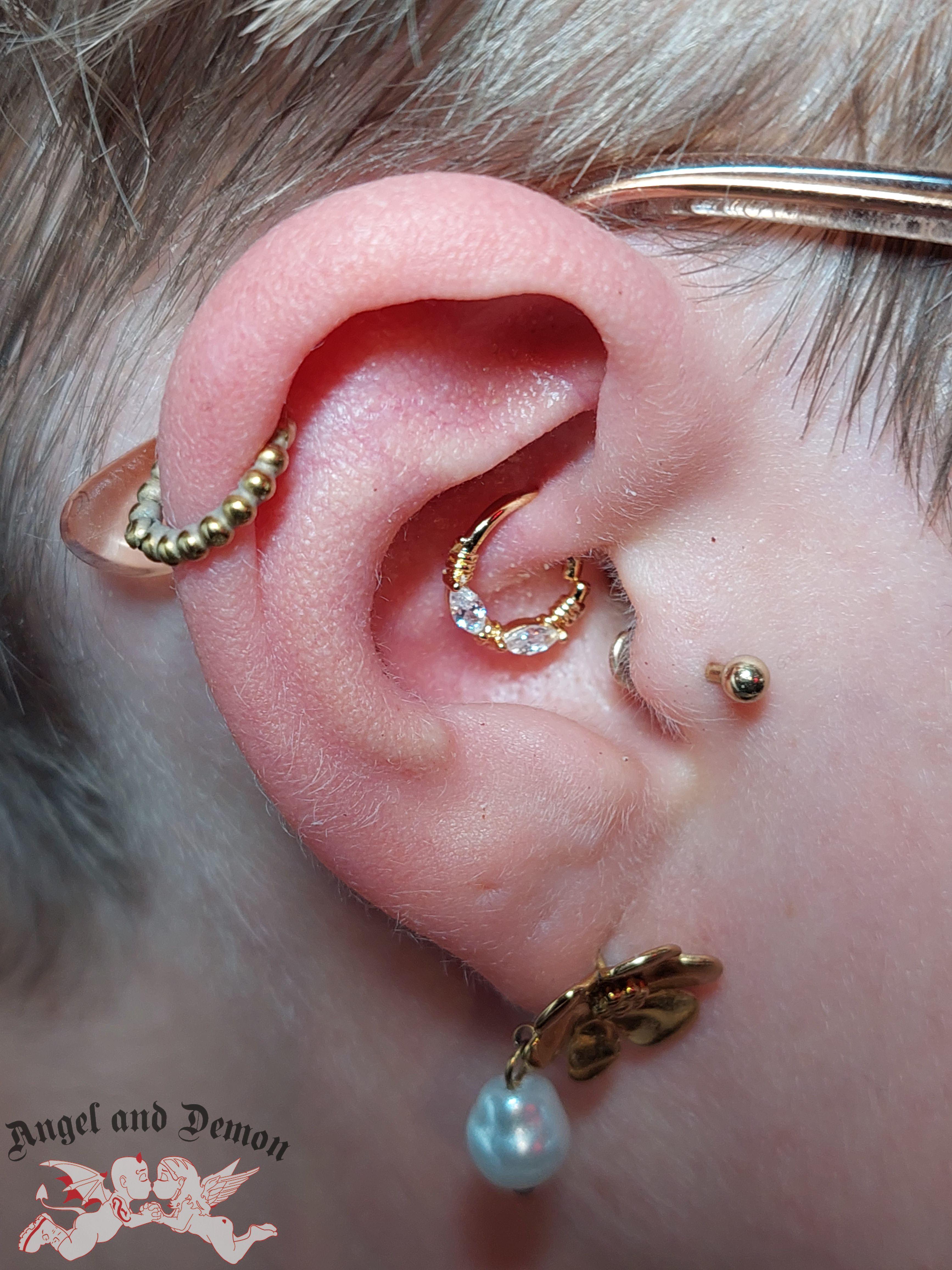 Tragus oorpiercing