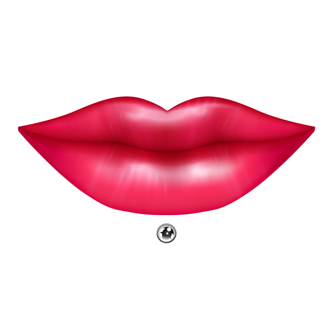 Gezichtspiercings - Labret