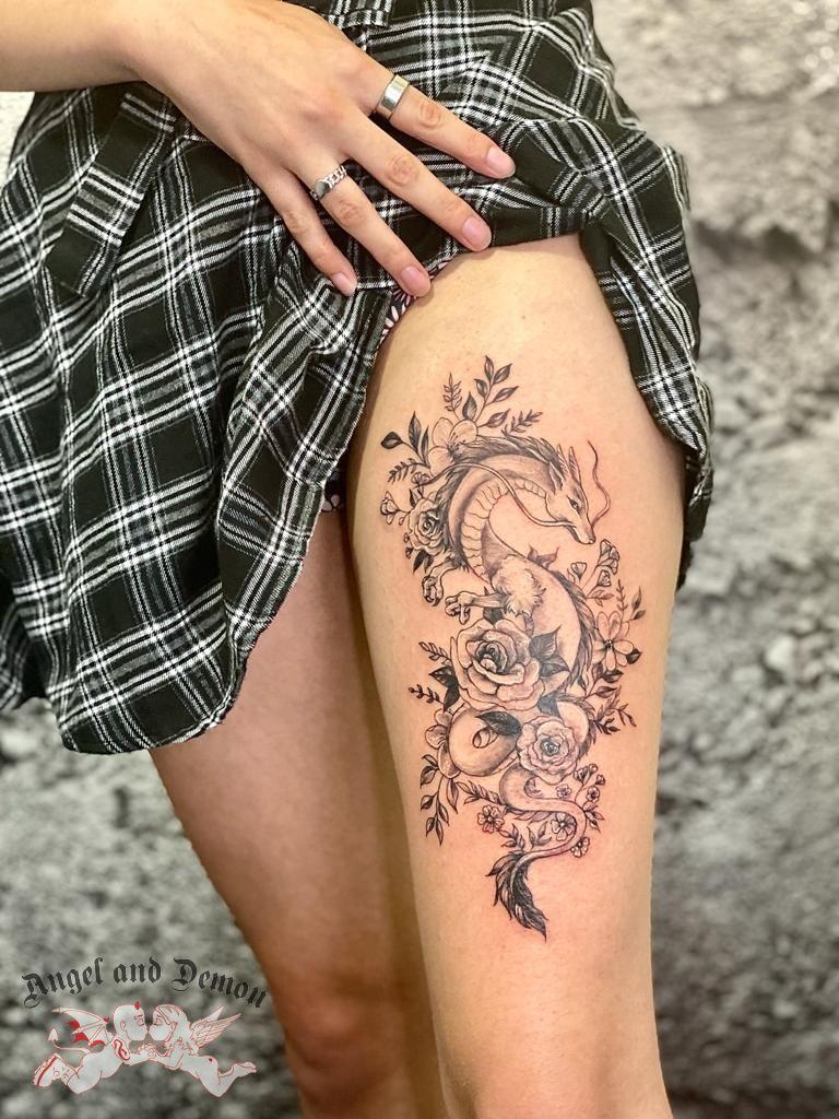 Soorten tattoos: Japanse stijl draak